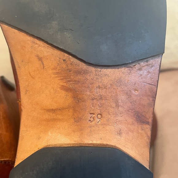 Handmade Cydwoq boots, red and brown sz 39 8.5 - Picture 7 of 8